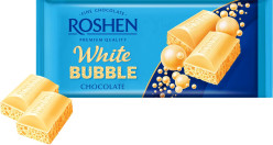 Bílá bublinková čokoláda 80 g Roshen