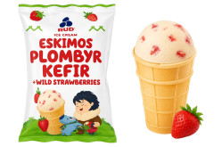 Zmrzlina KEFIR s lesní jahodou 80g Rud