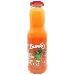 Jablečno-mrkvová šťáva s dužinou 1L The Banka