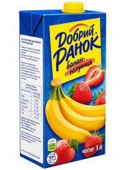 Banánovo-jahodový nektar s dužinou 1L Dobré ráno