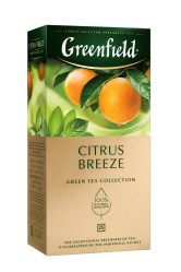 Zelený čaj Citrus Breeze 25x1,5g Greenfield