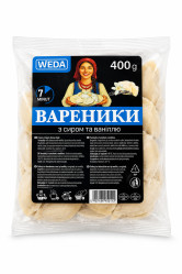 Vareniky s tvarohem a vanilkou 400g Weda