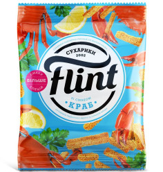 Suchárky s příchutí kraba 70g Flint