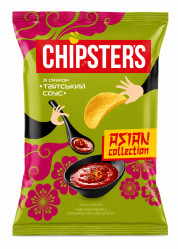 Bramborové chipsy s příchutí Tajská omáčka 100g Chipsters