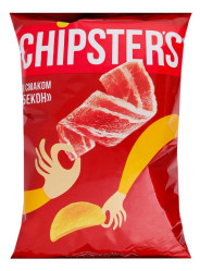 Čipsy s příchutí slaniny 100g Chipsters