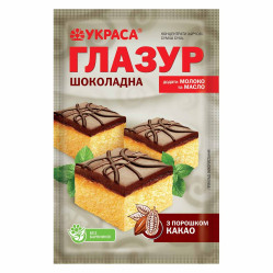 Čokoládová poleva „Ukrasa“ s kakaovým práškem 100g