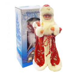 Děd Moroz čevený S Novym Godom 30cm