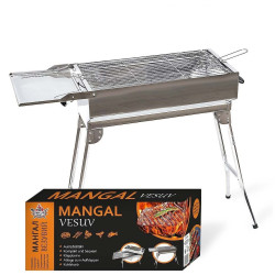 Gril (mangal) z nerezové oceli 75×30×60 cm VESUV