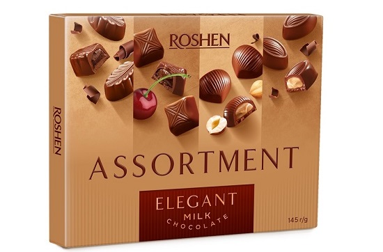 detail Bonboniéra Assortment Elegant mléčná čokoláda 145g Roshen