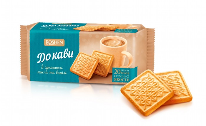 detail Sušenky Ke kávě s příchutí másla a vanilky 185 g Roshen