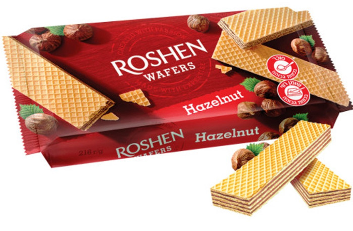 detail Oplatky s lískovým oříškem 216 g Roshen
