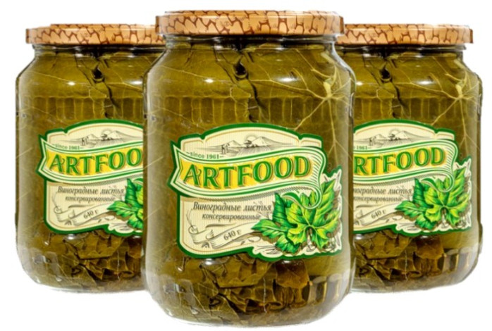 detail Hroznové listy 330g ArtFood