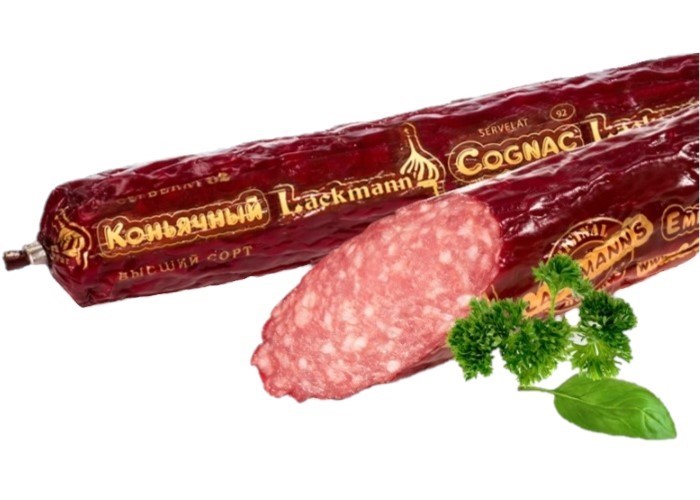 detail Servelat koňakový Lackmann 275g