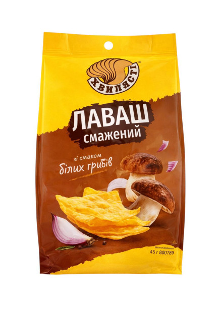 detail Lavaš smažený s příchuti hříbů 90g