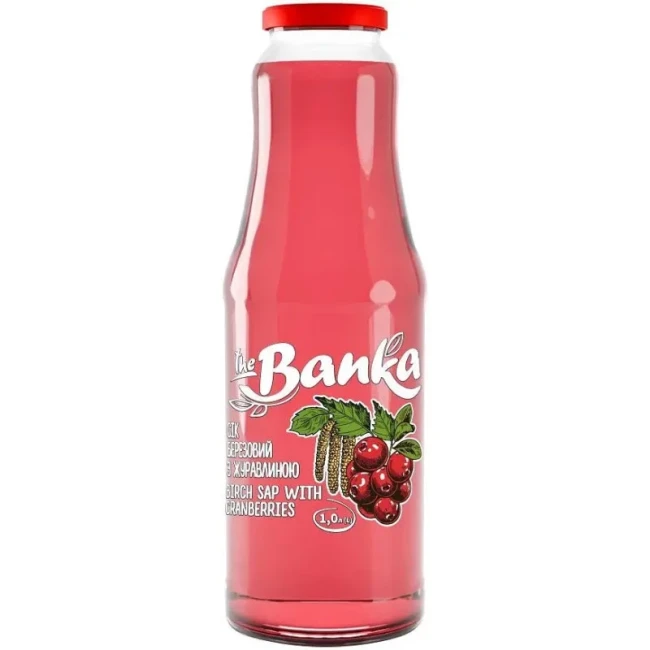 detail Březová šťáva s nálevem z brusinek 1L TheBanka