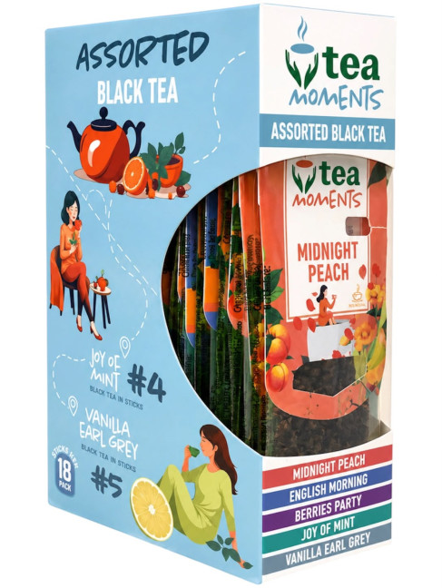 detail Čaj Assorted Black Tea 33,6g 5 příchutí * 3ks Tea Moments
