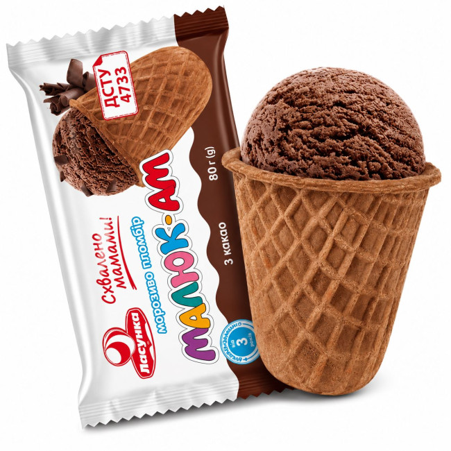 detail Zmrzlina Malyuk Am s kakaem 80g Lasunka