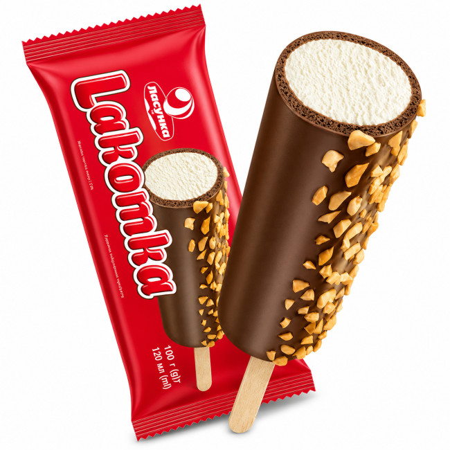 detail Zmrzlina s arašídy Lakomka 100g Lasunka