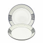 náhled Porcelánový talíř „Černý vzor“, 20,4×4cm, 630ml